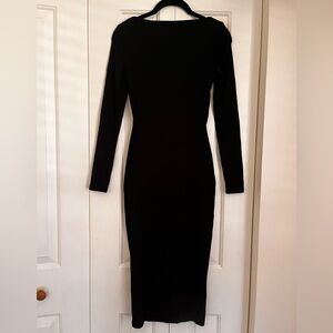SHEIN Black Long Sleeve Dress